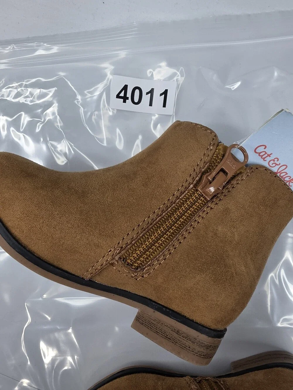 NWT Cat & Jack Tan Girls Suede Size 6 Ankle Boots 4011-